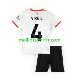 Maillot de Foot Liverpool VIRGIL 4 Enfant Troisieme 2024/25